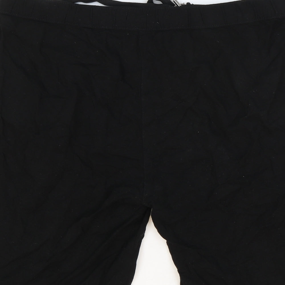 Fransa Womens Black Viscose Chino Shorts Size 10 Regular Zip