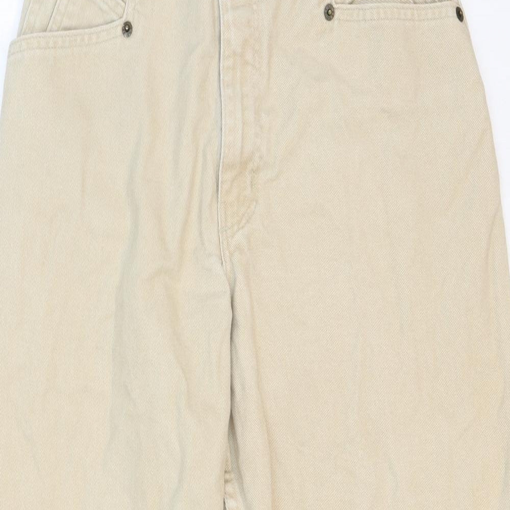 Zena Jeans Womens Beige Cotton Mom Jeans Size 29 in Regular Zip