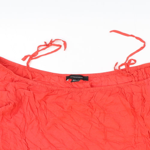 Atmosphere Womens Pink Viscose Basic Blouse Size 14 Off the Shoulder - Drop hem