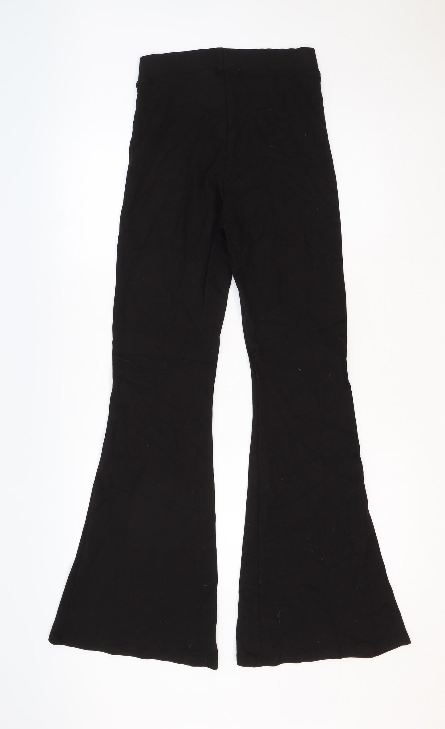 Monki Womens Black Viscose Trousers Size S Regular