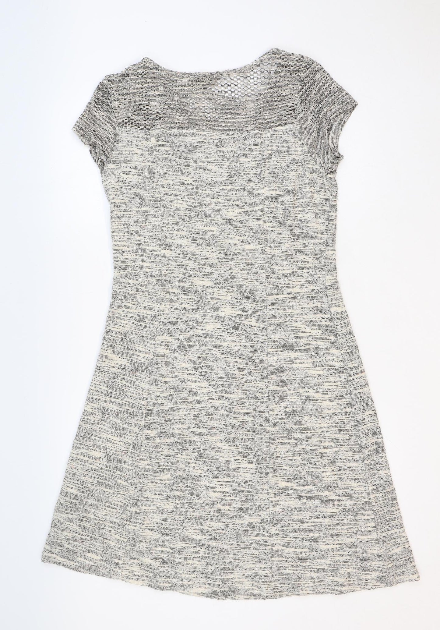 Cream Womens Ivory Viscose A-Line Size L V-Neck Pullover