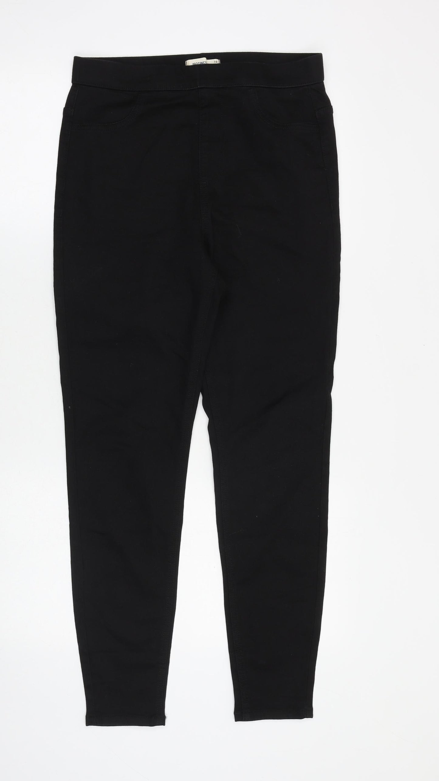 Marks and Spencer Womens Black Cotton Jegging Jeans Size 10 Slim