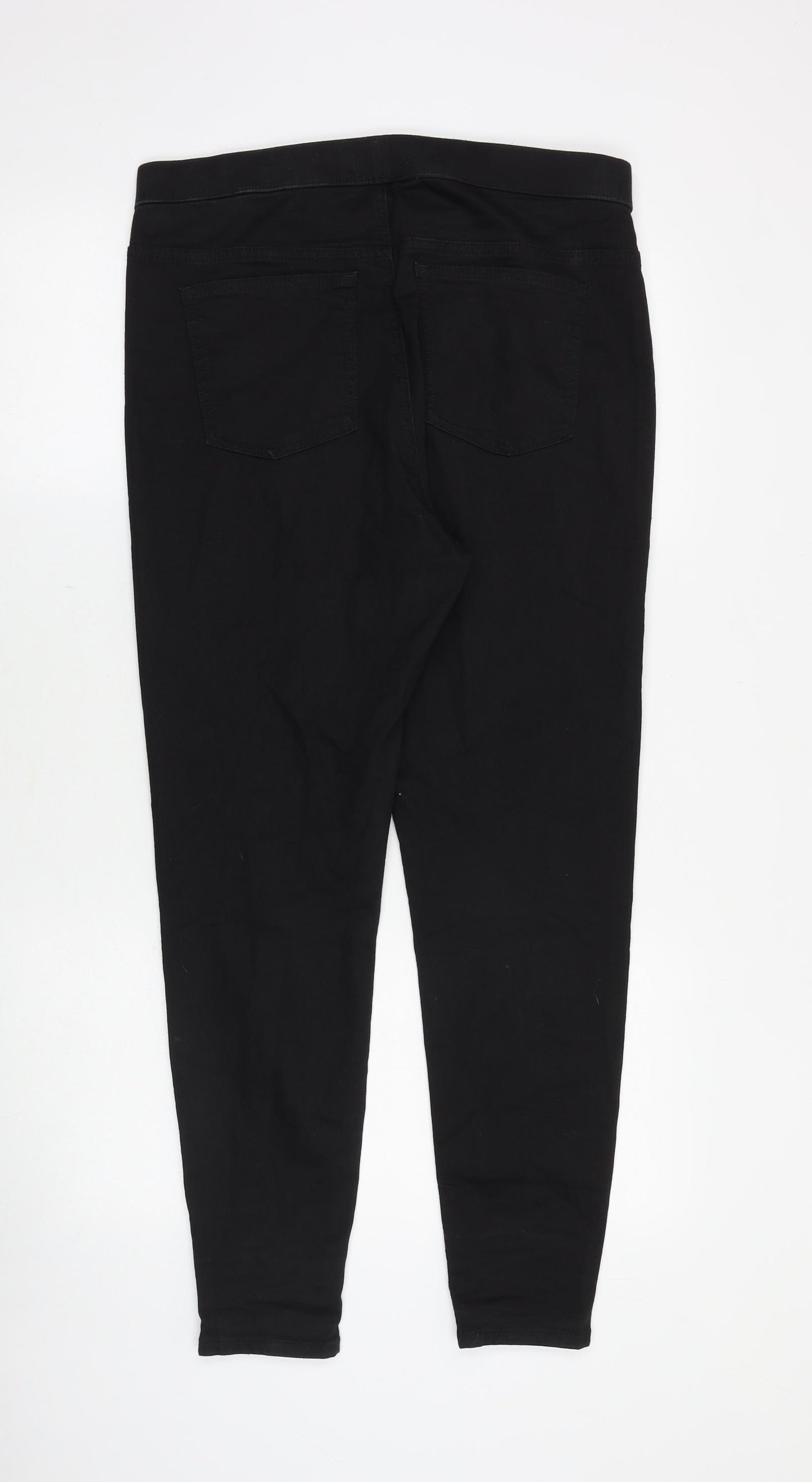 Marks and Spencer Womens Black Cotton Jegging Jeans Size 14 Slim