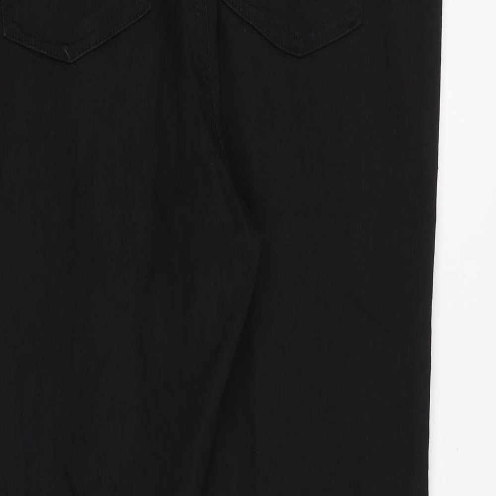 Marks and Spencer Womens Black Cotton Jegging Jeans Size 14 Slim