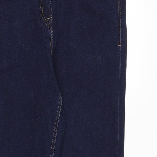 Nutmeg Womens Blue Cotton Skinny Jeans Size 12 Slim Zip
