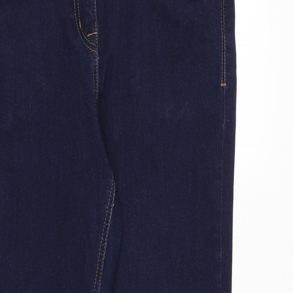 Nutmeg Womens Blue Cotton Skinny Jeans Size 12 Slim Zip