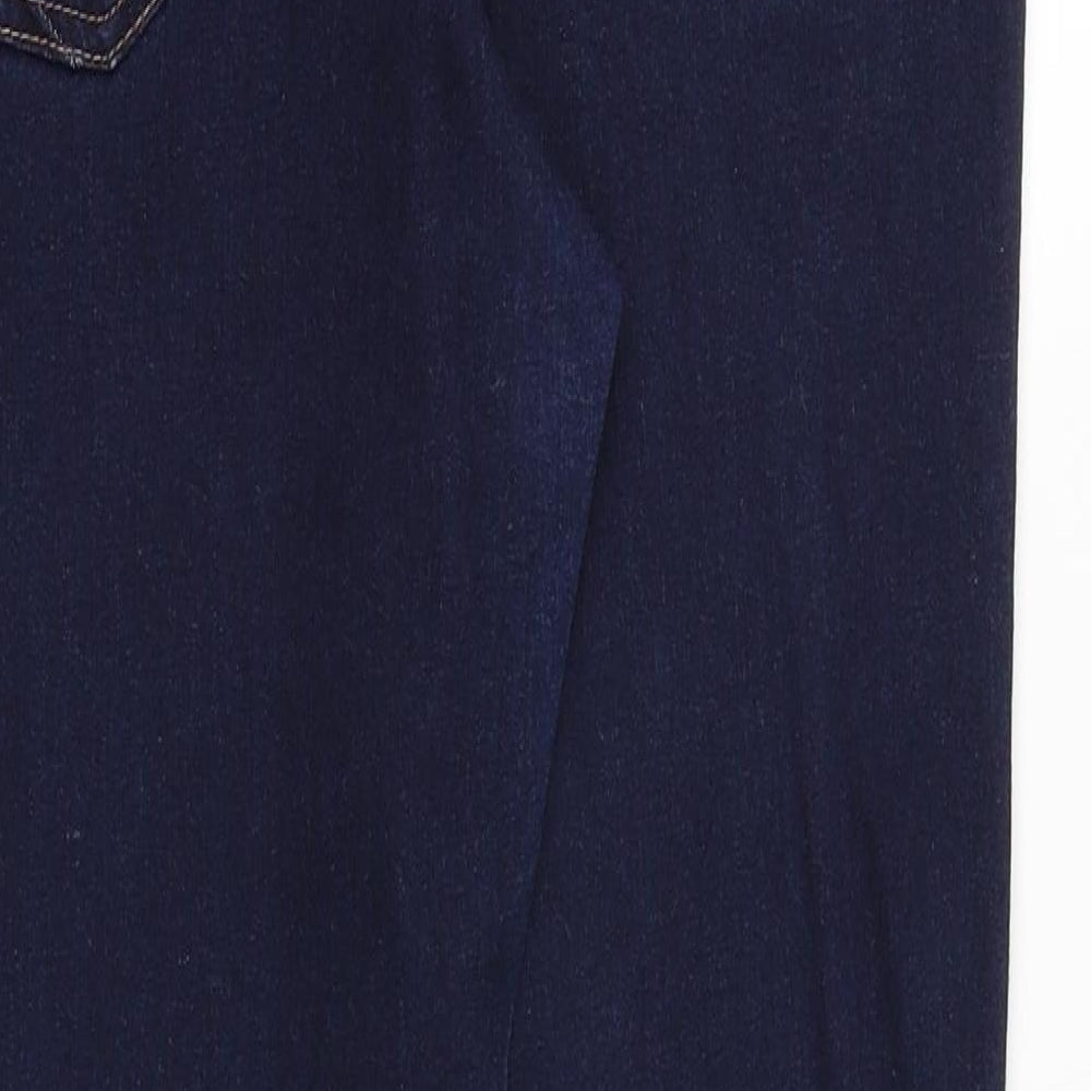 Nutmeg Womens Blue Cotton Skinny Jeans Size 12 Slim Zip
