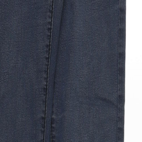 Denim & Co. Womens Black Cotton Skinny Jeans Size 6 Slim Zip