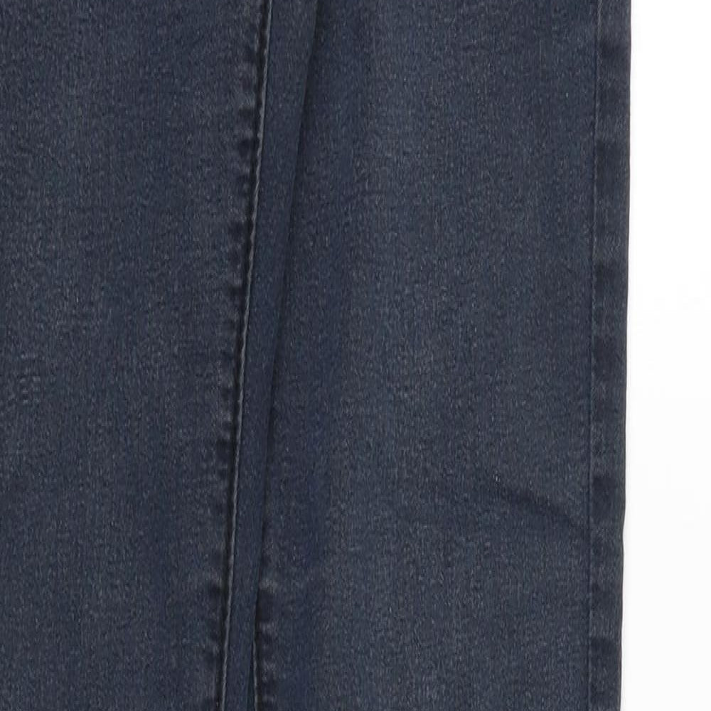 Denim & Co. Womens Black Cotton Skinny Jeans Size 6 Slim Zip