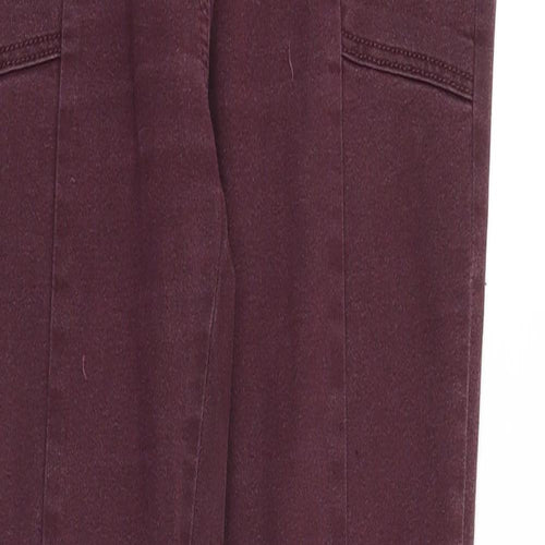 NEXT Womens Purple Cotton Skinny Jeans Size 6 Slim Zip