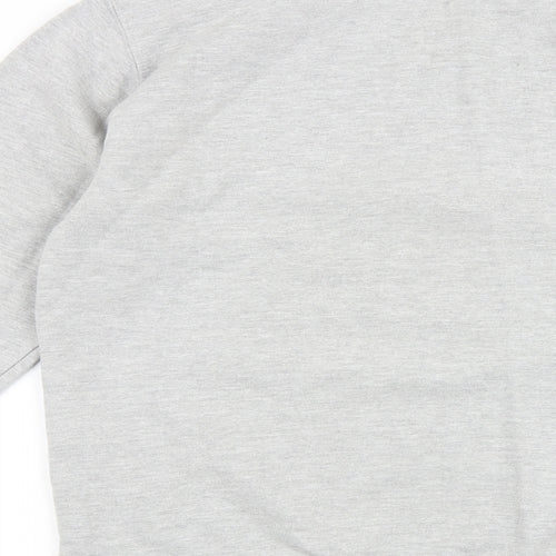 London Knitwear Mens Grey Cotton Pullover Sweatshirt Size S - Ho Ho Homie, Santa