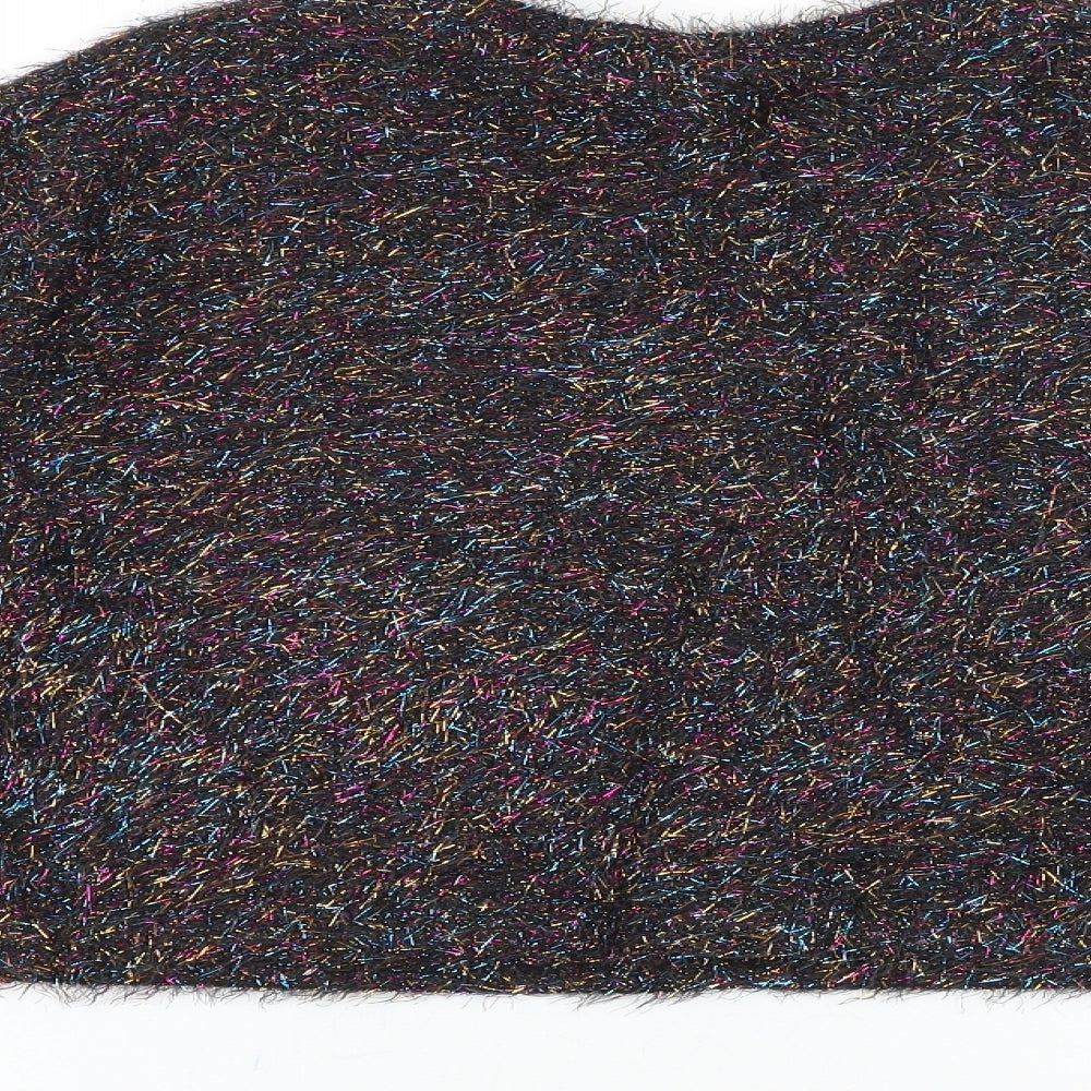 H&M Womens Multicoloured Round Neck Polyester Pullover Jumper Size M