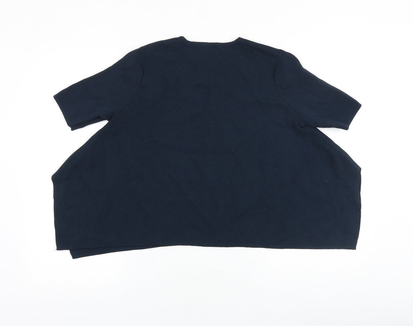 gorman Womens Blue Viscose Basic T-Shirt Size S Round Neck