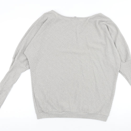 My Dress Room Womens Grey Round Neck Viscose Pullover Jumper Size XL
