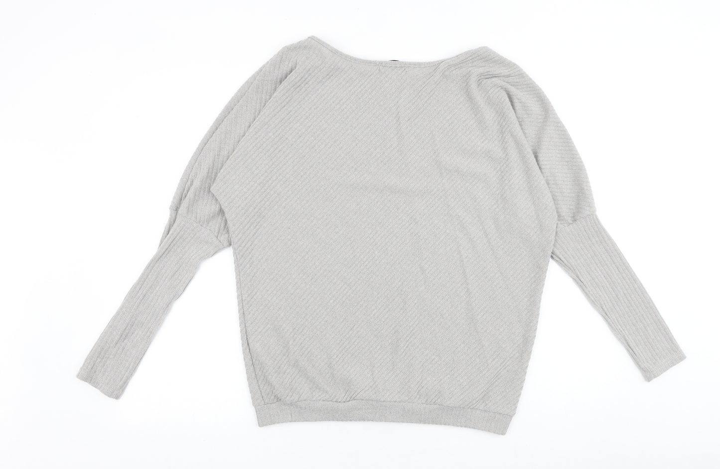 My Dress Room Womens Grey Round Neck Viscose Pullover Jumper Size XL