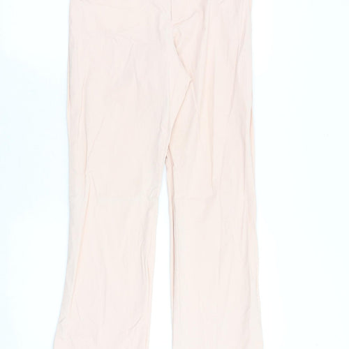 Gap Womens Pink Cotton Trousers Size 6 Regular Zip