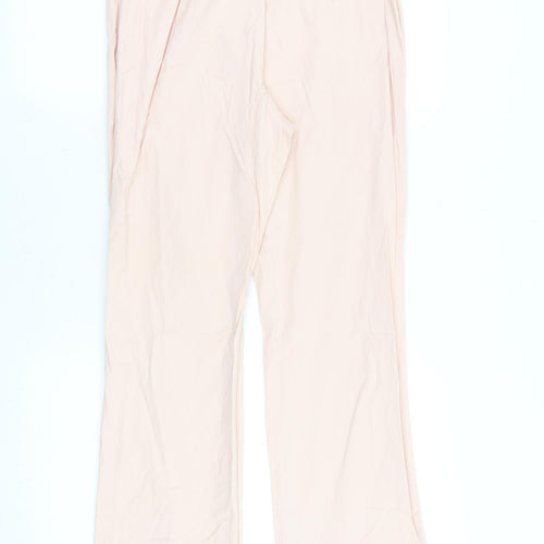 Gap Womens Pink Cotton Trousers Size 6 Regular Zip