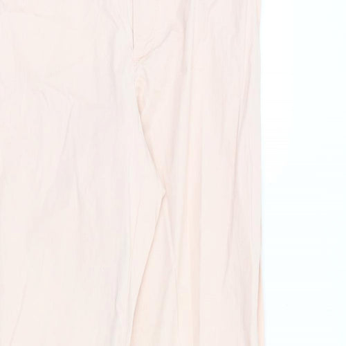 Gap Womens Pink Cotton Trousers Size 6 Regular Zip