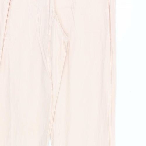 Gap Womens Pink Cotton Trousers Size 6 Regular Zip