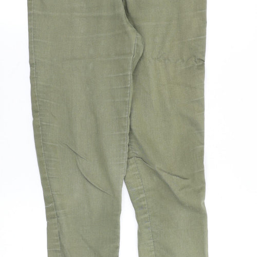 F&F Womens Green Cotton Skinny Jeans Size 26 in Slim Zip