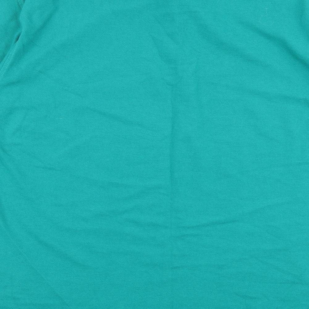 Henbury Mens Green Cotton Polo Size 2XL Collared Button