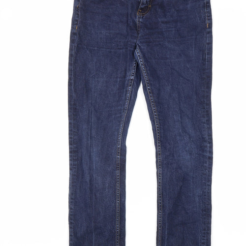 find. Womens Blue Cotton Skinny Jeans Size 32 in L32 in Regular Zip