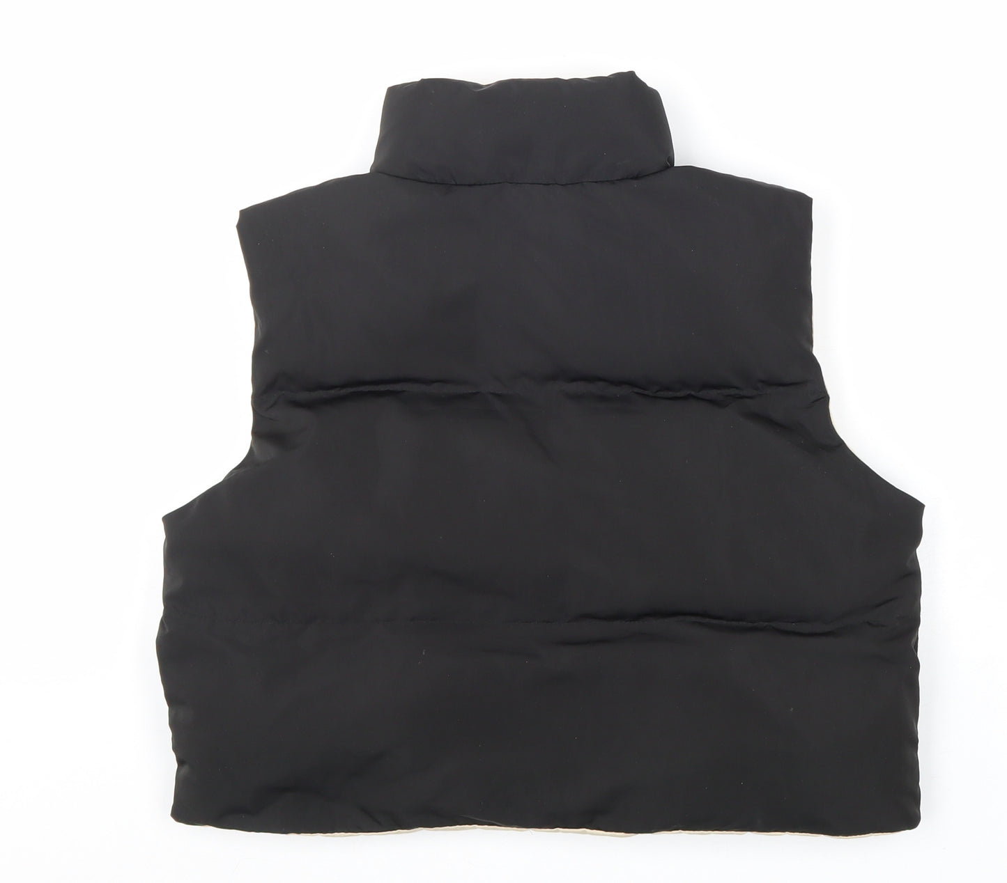 SheIn Girls Black Gilet Jacket Size 10 Years Zip