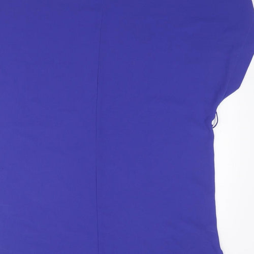 Dorothy Perkins Womens Blue Polyester T-Shirt Dress Size 8 Round Neck Pullover