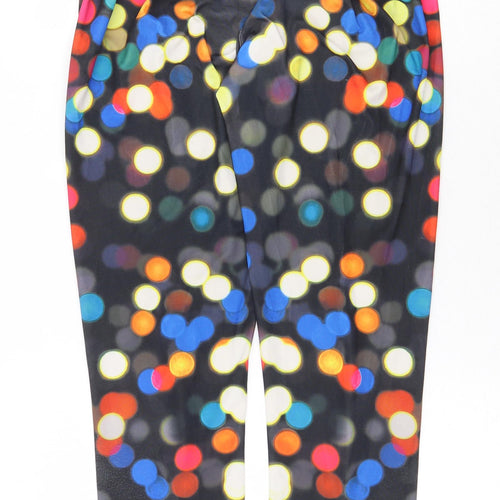 Preworn Womens Multicoloured Polka Dot Polyester Jogger Leggings Size S