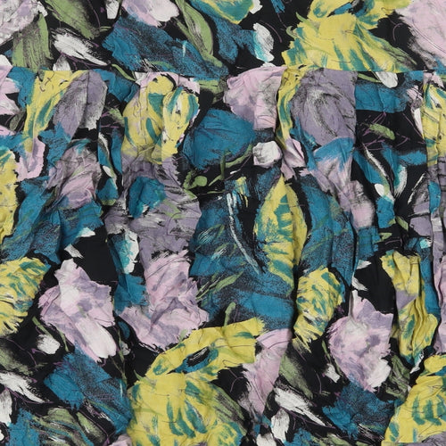Preworn Womens Multicoloured Floral Polyester Tulip Skirt Size 38 in