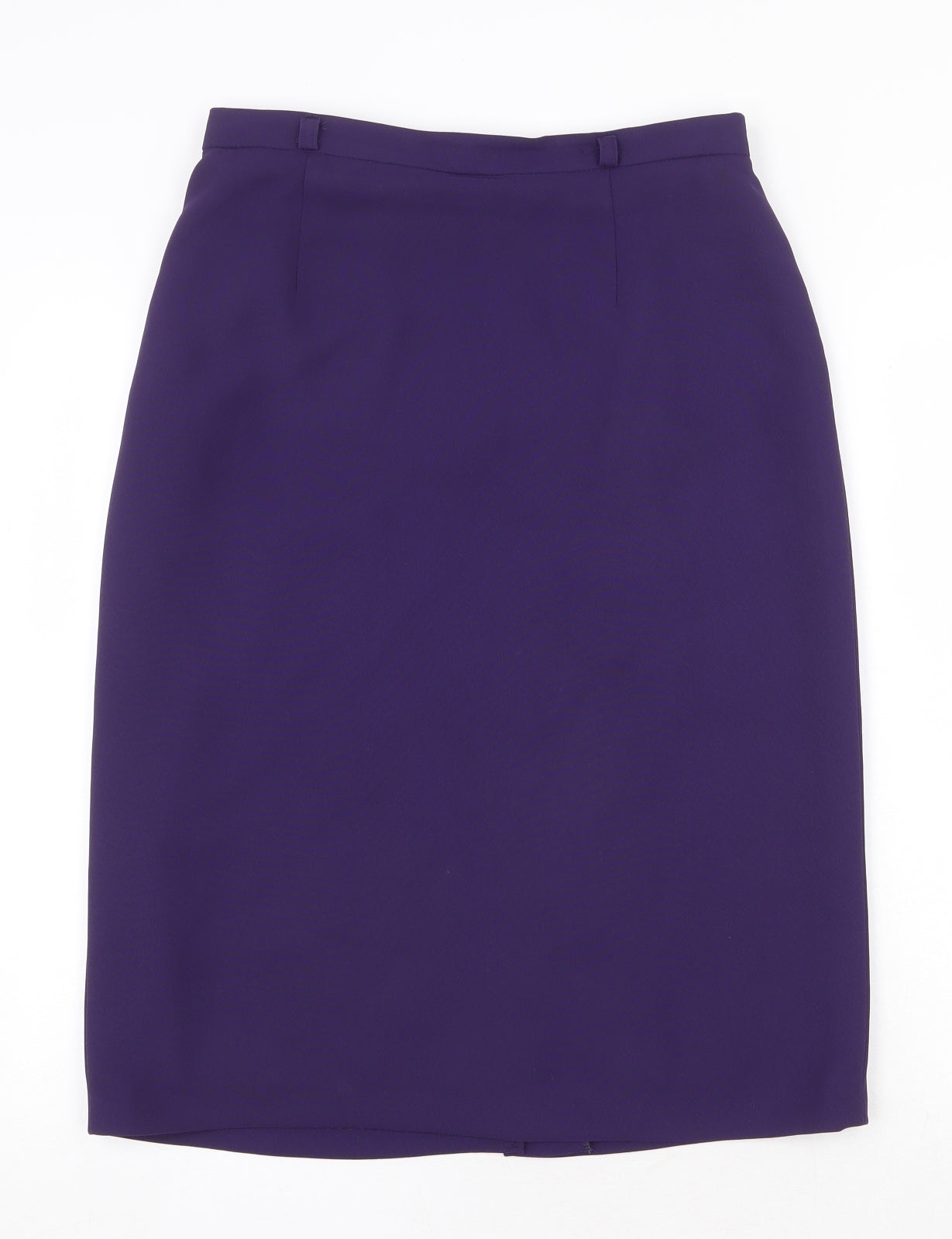 Sommermann Womens Purple Polyester Straight & Pencil Skirt Size 14 Zip