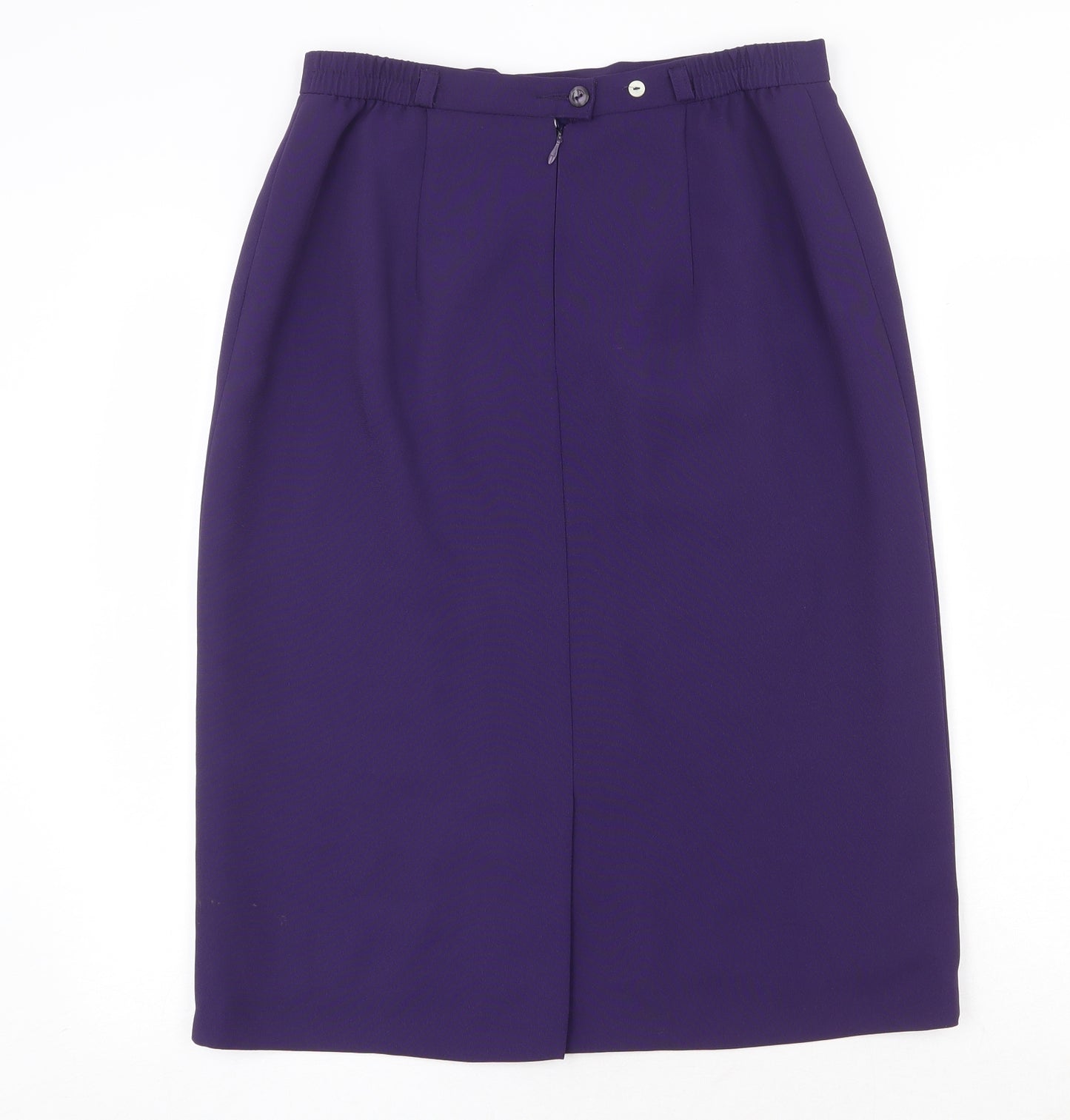 Sommermann Womens Purple Polyester Straight & Pencil Skirt Size 14 Zip