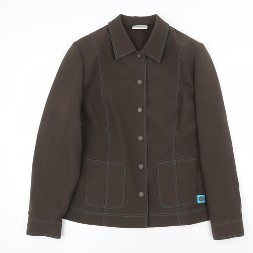 Sommermann Womens Brown Jacket Size 14 Snap