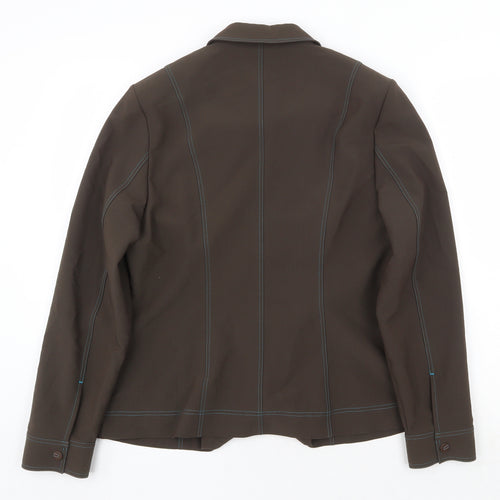 Sommermann Womens Brown Jacket Size 14 Snap
