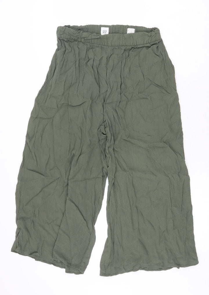 Gap Womens Green Polyester Trousers Size S Regular