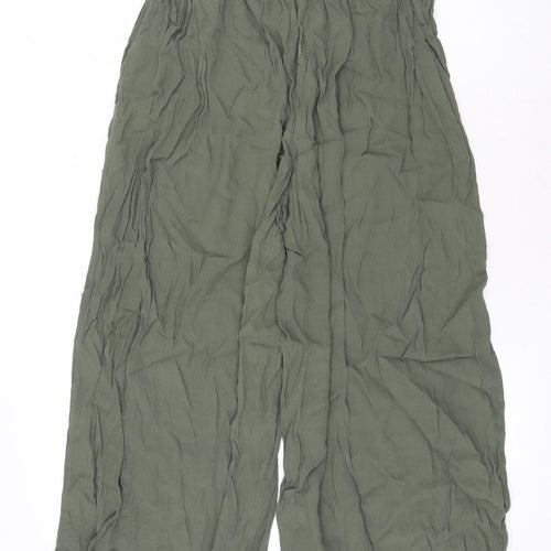 Gap Womens Green Polyester Trousers Size S Regular