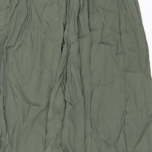 Gap Womens Green Polyester Trousers Size S Regular
