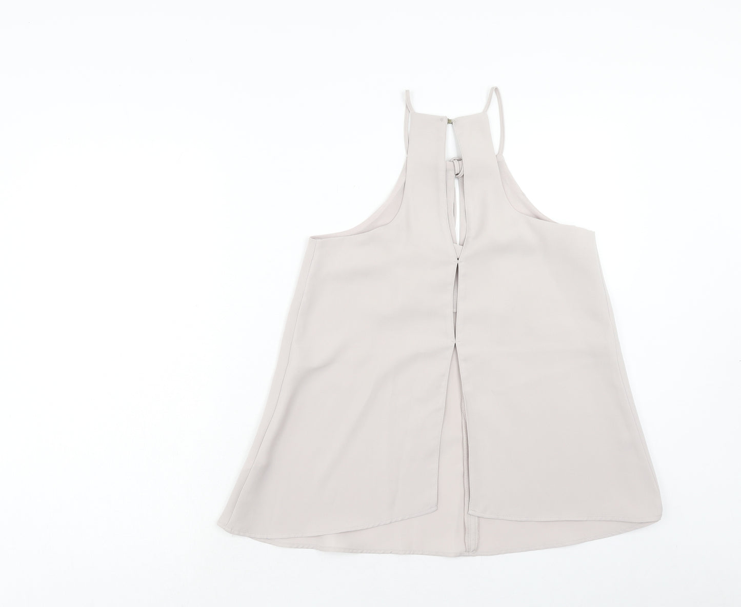 River Island Womens Beige Polyester Camisole Tank Size 8 Square Neck