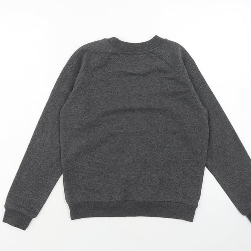 Franklin & Marshall Girls Grey Cotton Pullover Sweatshirt Size 10 Years Pullover