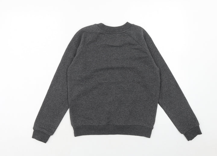 Franklin & Marshall Girls Grey Cotton Pullover Sweatshirt Size 10 Years Pullover