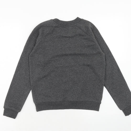 Franklin & Marshall Girls Grey Cotton Pullover Sweatshirt Size 10 Years Pullover