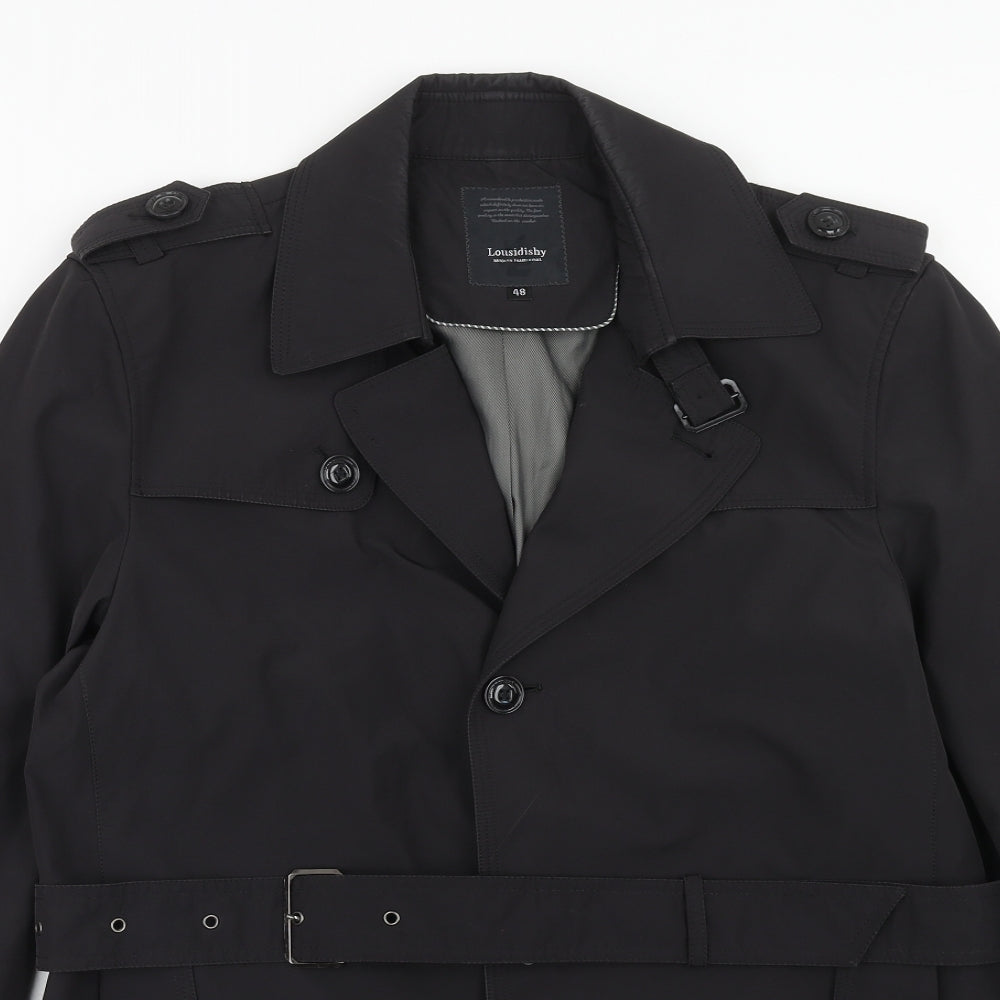 Louisidishy Womens Black Overcoat Coat Size 20 Button