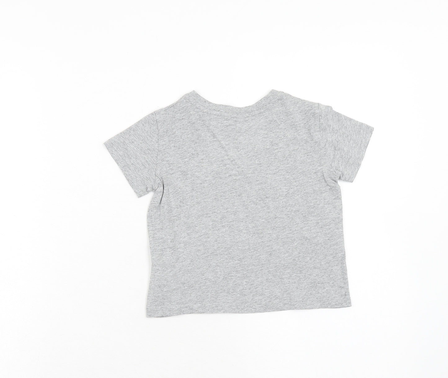 Gap Boys Grey Cotton Pullover T-Shirt Size 18-24 Months Round Neck Pullover - AC/DC