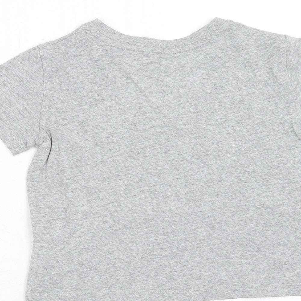 Gap Boys Grey Cotton Pullover T-Shirt Size 18-24 Months Round Neck Pullover - AC/DC