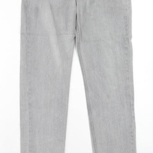 H&M Mens Grey Cotton Skinny Jeans Size 28 in Slim Zip