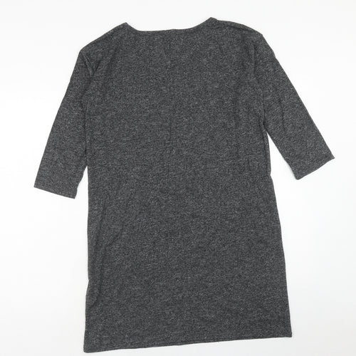 Gap Womens Grey Polyester A-Line Size S Round Neck Pullover