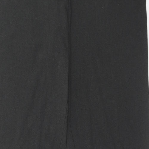 Kenneth Cole Womens Grey Polyester Trousers Size 12 Regular Hook & Eye