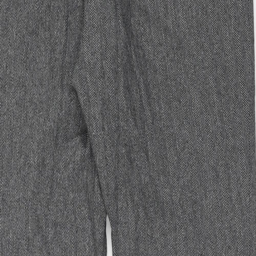 Uniqlo Womens Grey Polyester Dress Pants Trousers Size 32 in Regular