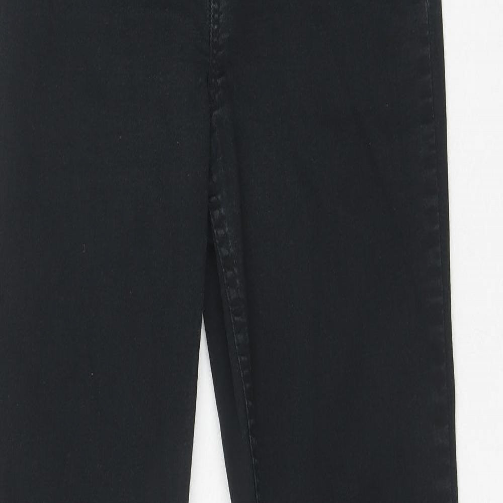 H&M Womens Black Cotton Jegging Jeans Size 8 Regular