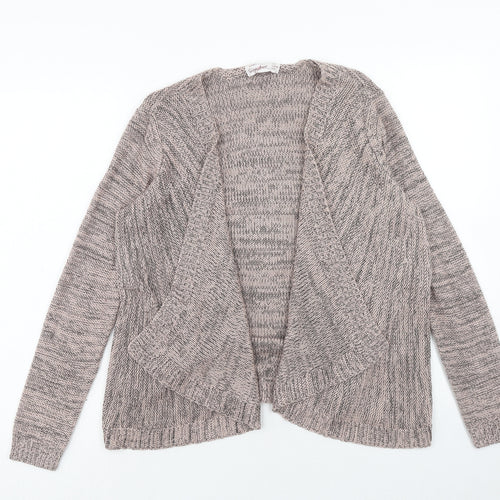 Dunnes Stores Womens Grey V-Neck Acrylic Cardigan Jumper Size S